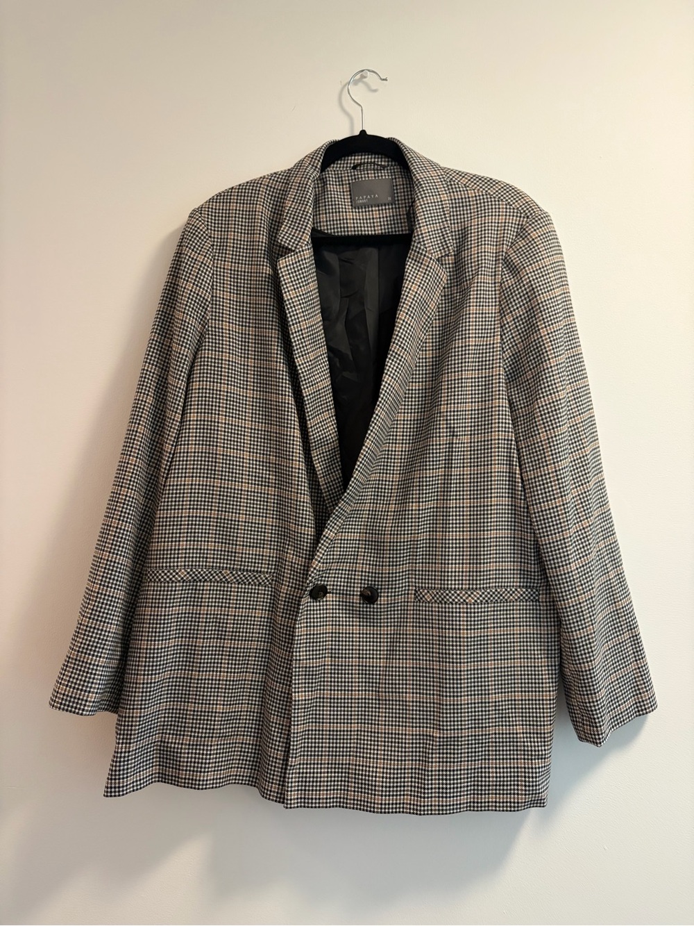 Papaya Black & White Women's Houndstooth Blazer